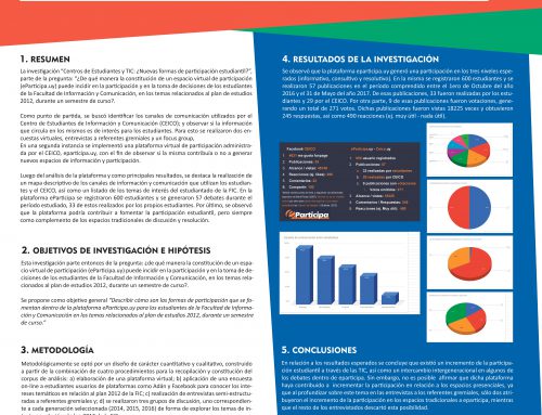 Centros de Estudiantes y TIC:  «¿Nuevas formas de participación estudiantil?»