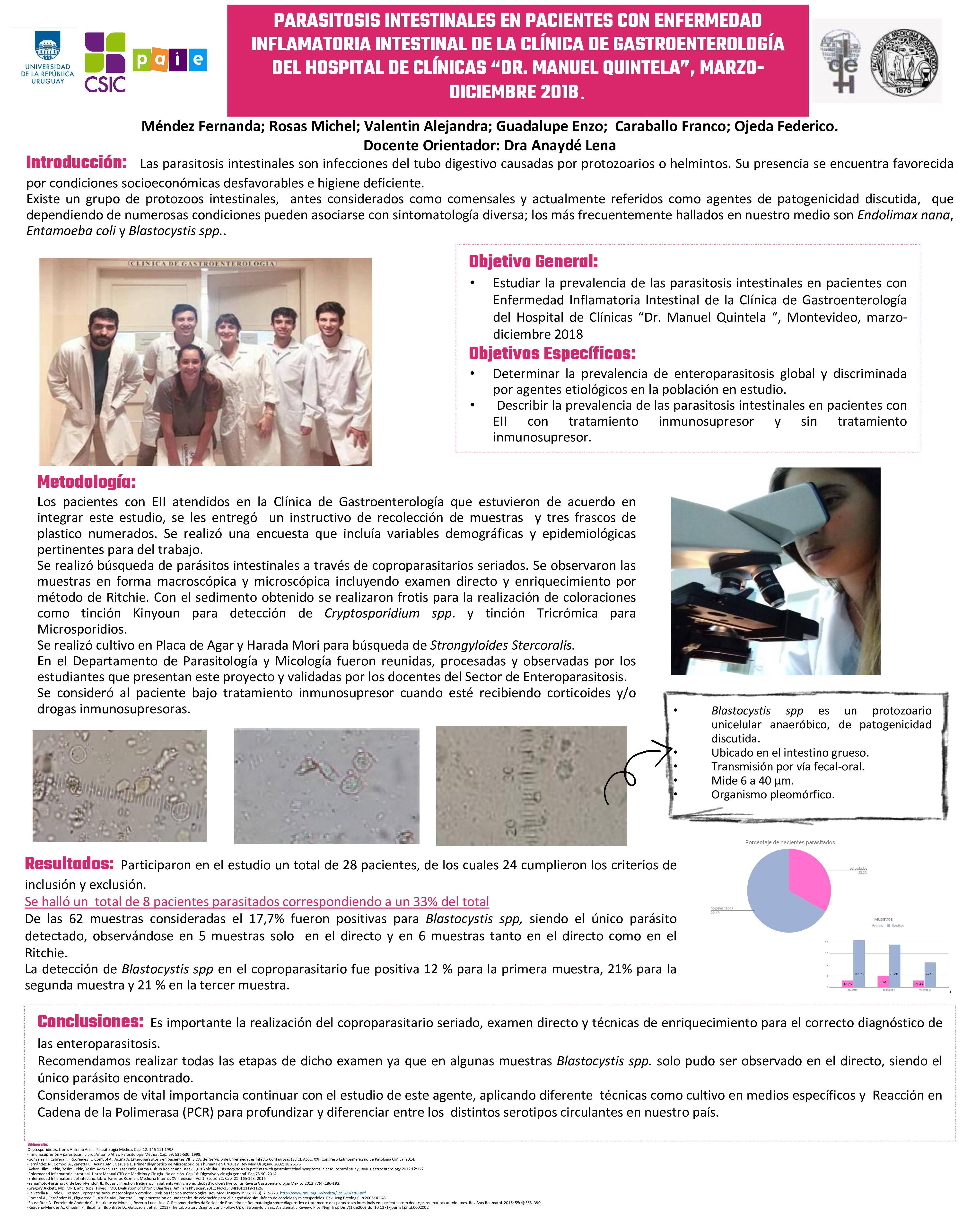 Parasitosis intestinales en pacientes con Enfermedad Inflamatoria